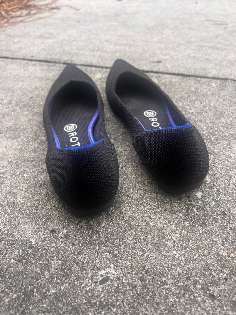 Rothy's The Point Solid Black Flats - Picture 4 of 6